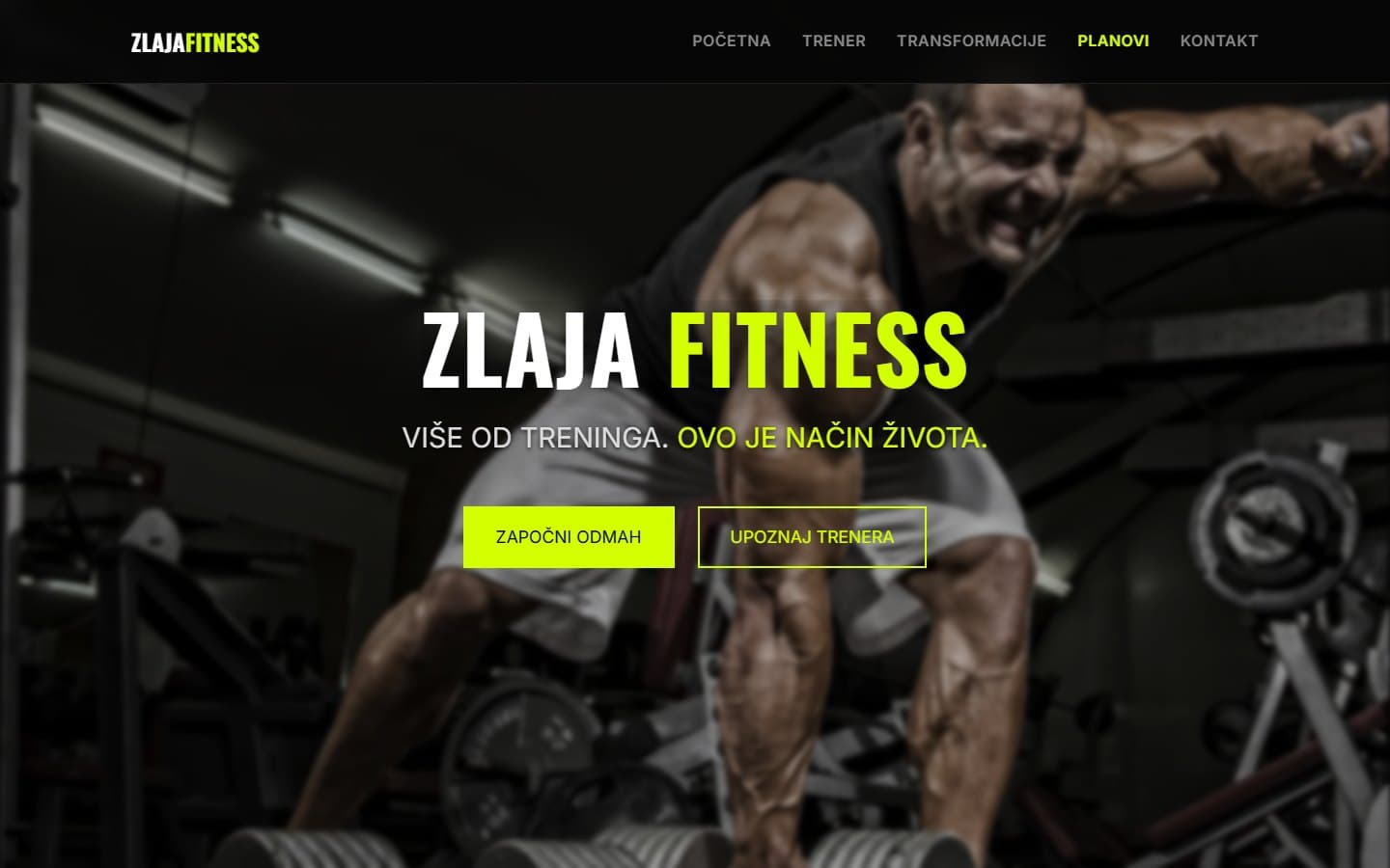 Sajt Zlaja Fitness